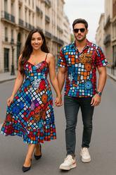 CAMILA DRESS - Tan & Tobe